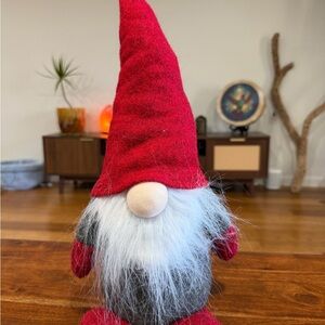 Festive Red and Gray Holiday Gnome